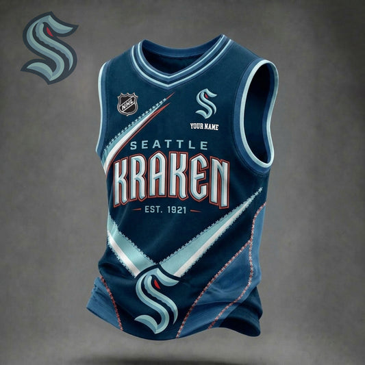 PREMIUM NHL X SK Game Day V-Neck Tank Top Custome Shirt NDT NHM 060626