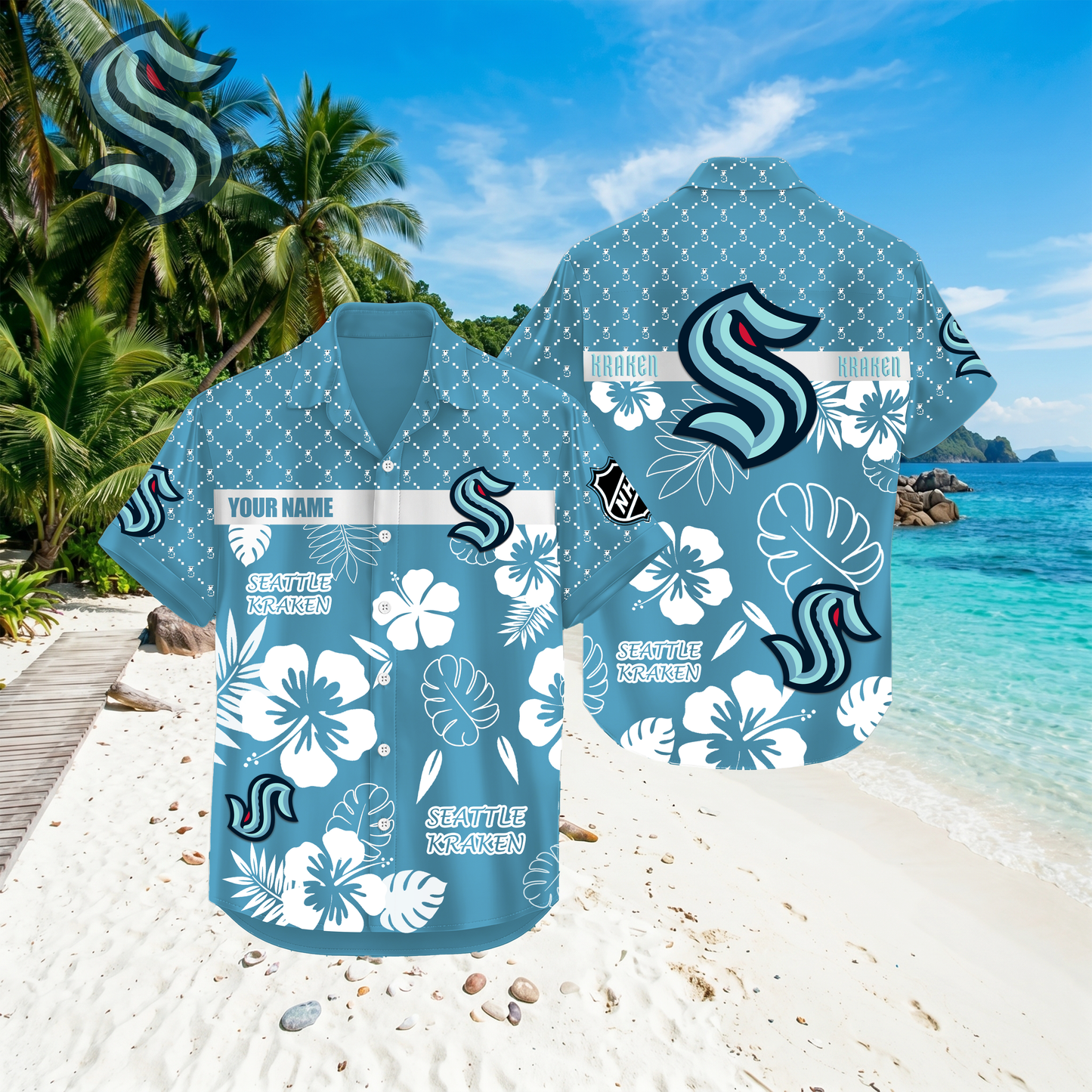 PREMIUM NHL X SK Hawaiian Shirt Custom Name For Summer Holiday NDT VHM 270426