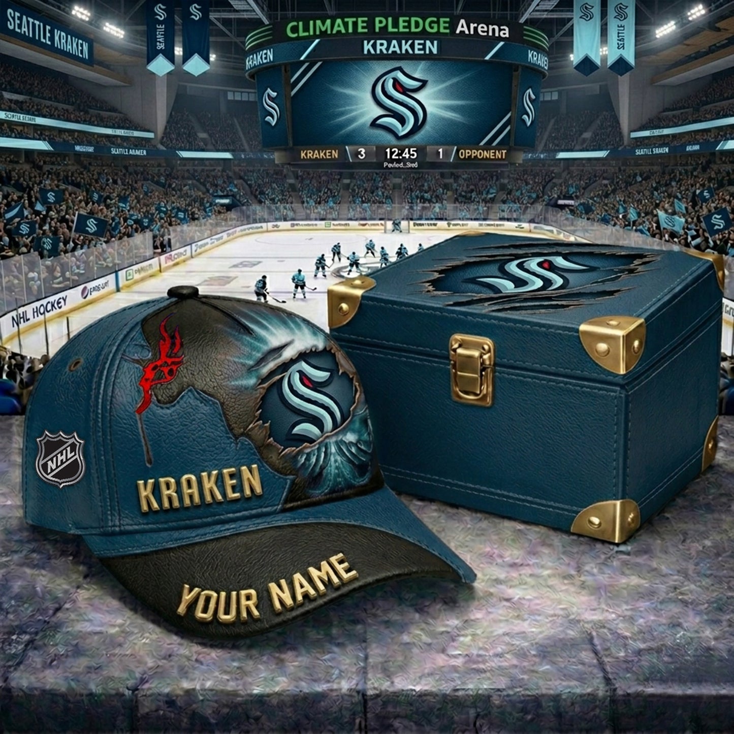 PREMIUM NHL X SK JESUS CRACK CUSTOM NAME HAT V30 NDT NHM 140526