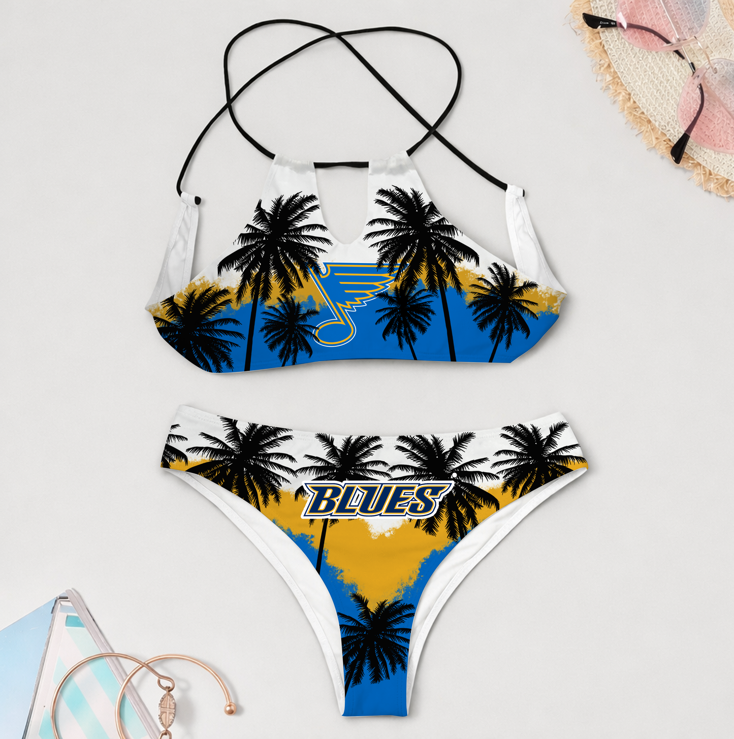 PREMIUM NHL X SLB 3D Women Cami Swimsuit Women Bikini For Summer HOLIDAY