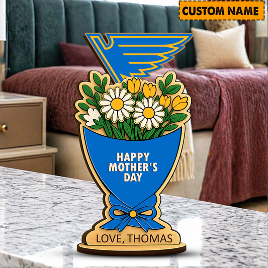PREMIUM NHL X SLB Custom Name Happy Mother's Day Wooden Plaque Gifts For Fan NDT VHM 170426