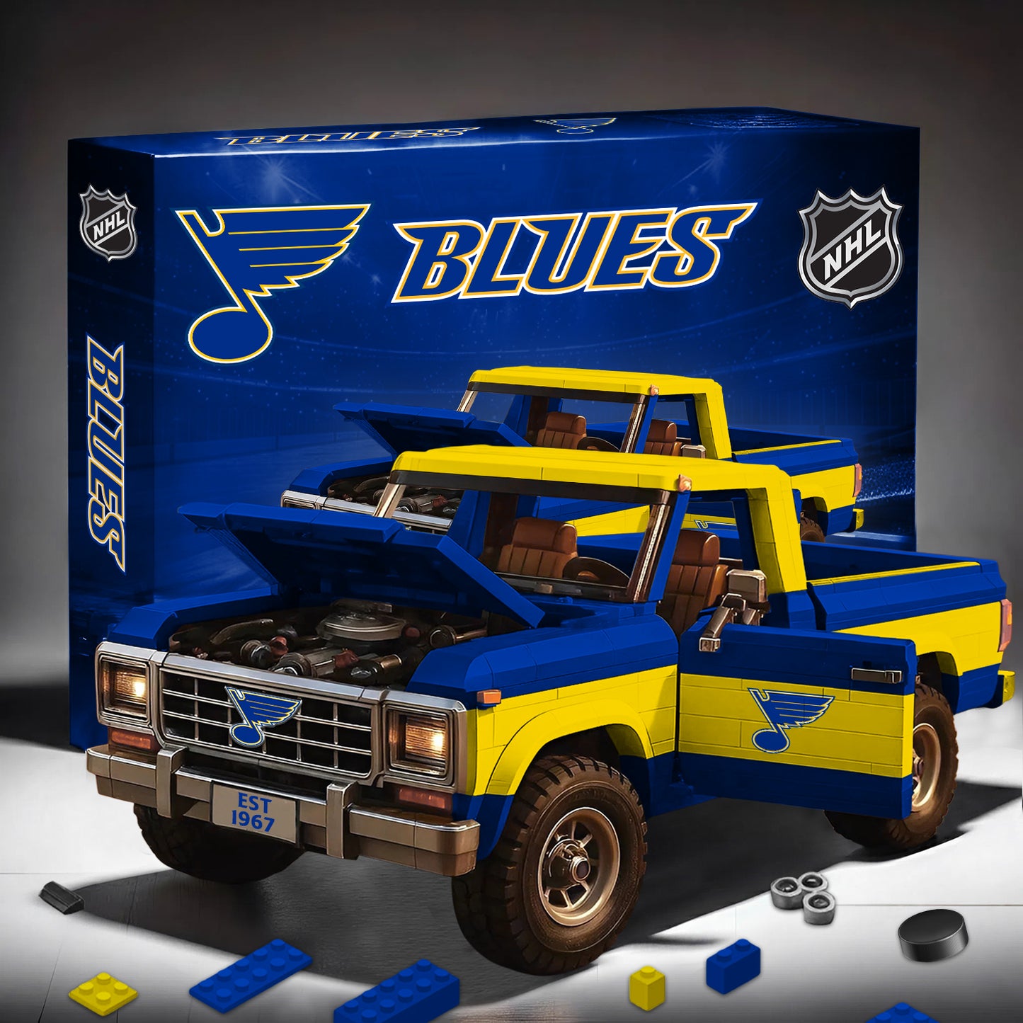 PREMIUM NHL X SLB Elite Craft Ford F150 3D Build Your Own Toy NDT NHM 180426