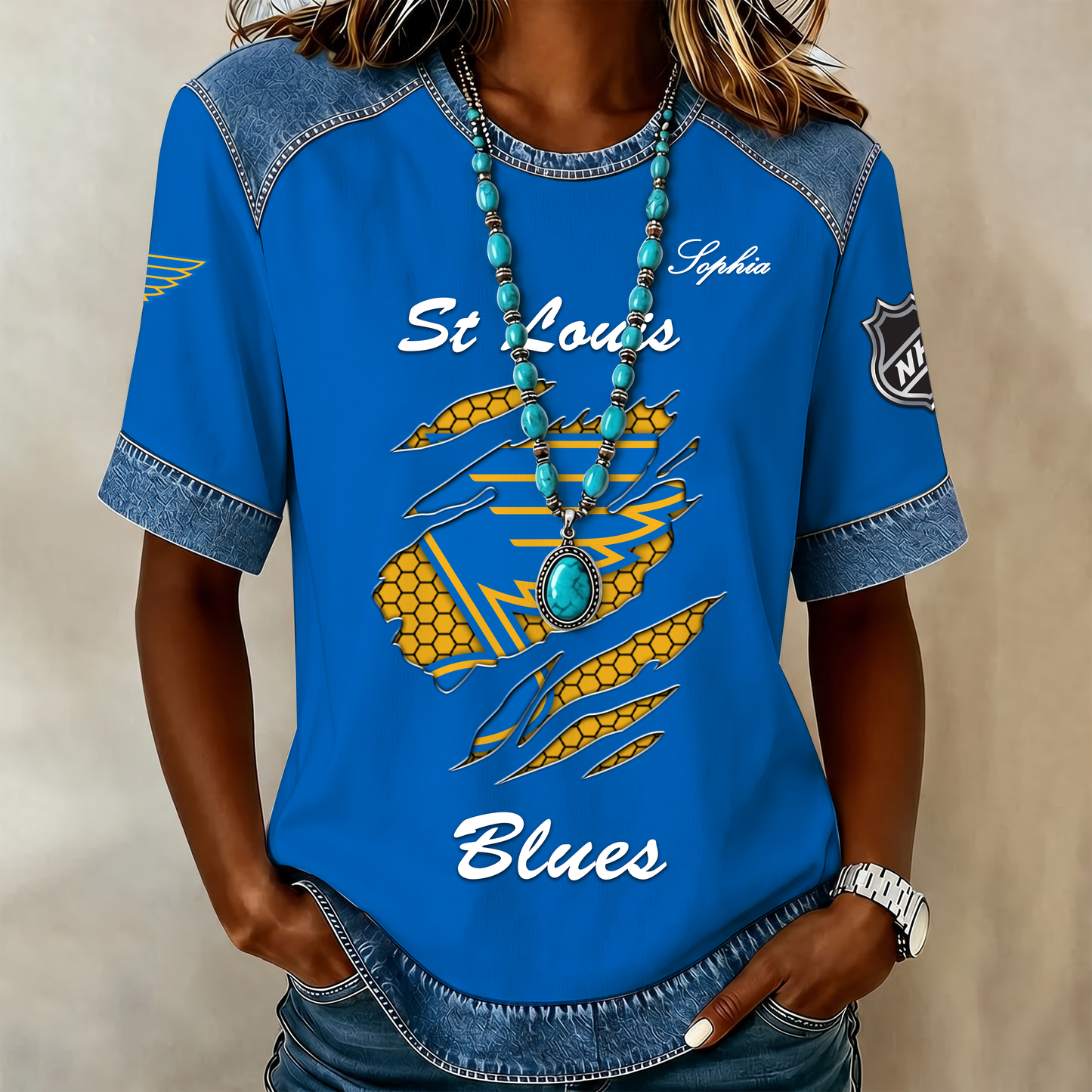 PREMIUM NHL X SLB Women Retro T Shirt Custom Name Limited Edition NDT VHM 190526