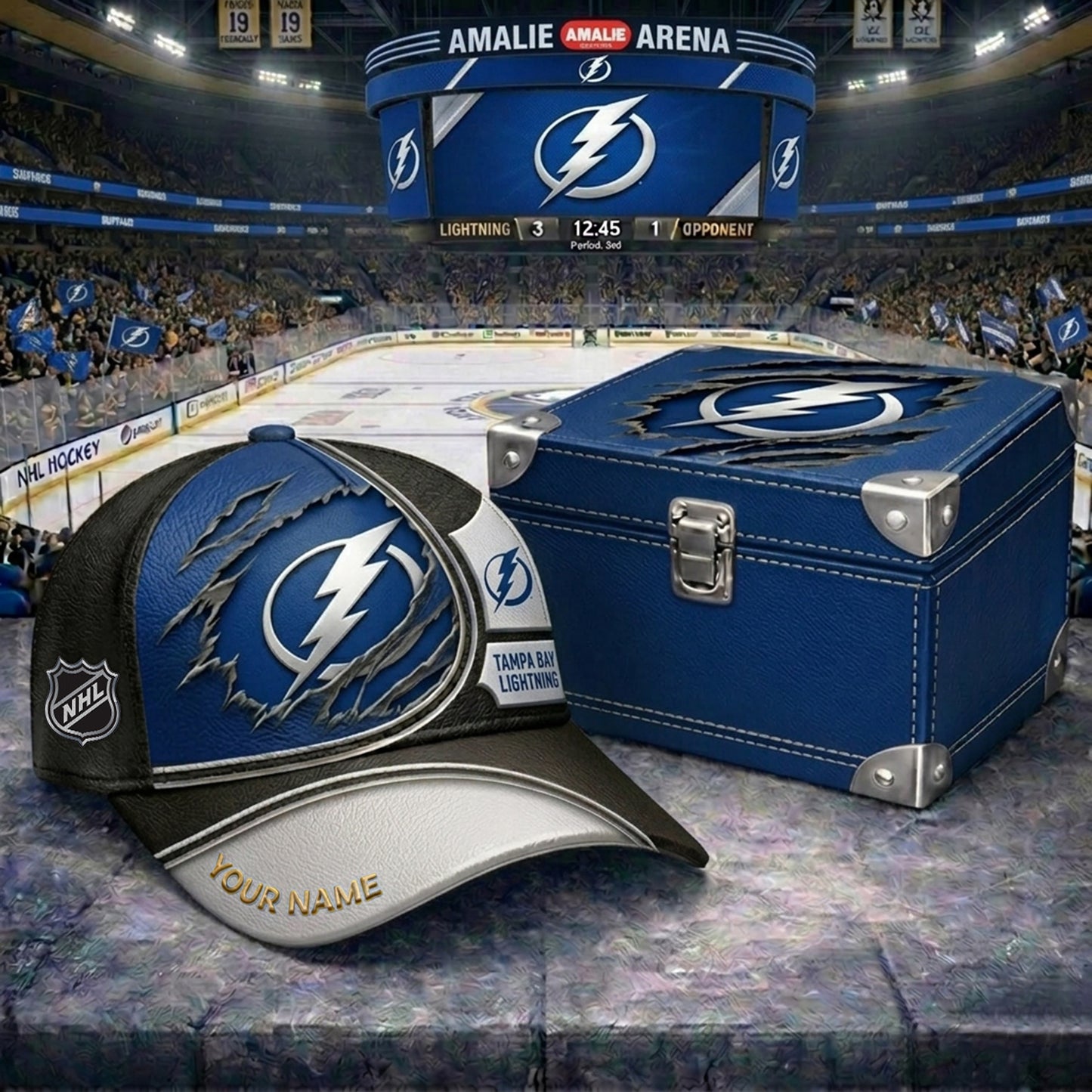 PREMIUM NHL X TBL CRACK CUSTOM NAME HAT V300 NDT NHM 150526