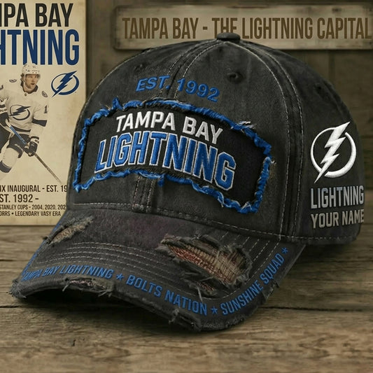 PREMIUM NHL X TBL Denim Washed Custom Name HAT NDT NHM 050526