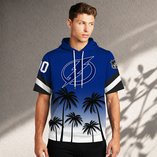 PREMIUM NHL X TBL Short Sleeve Hoodie T-Shirt FOR SUMMER HOLIDAY NDT VHM 160526