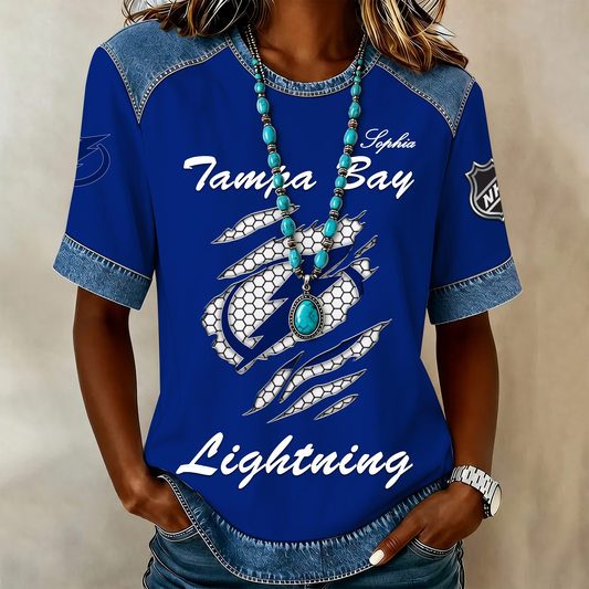 PREMIUM NHL X TBL Women Retro T Shirt Custom Name Limited Edition NDT VHM 190526