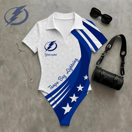 PREMIUM NHL X TBL Women‘s Slim-Fit V-Neck Polo Bodysuit NDT NHM 270526