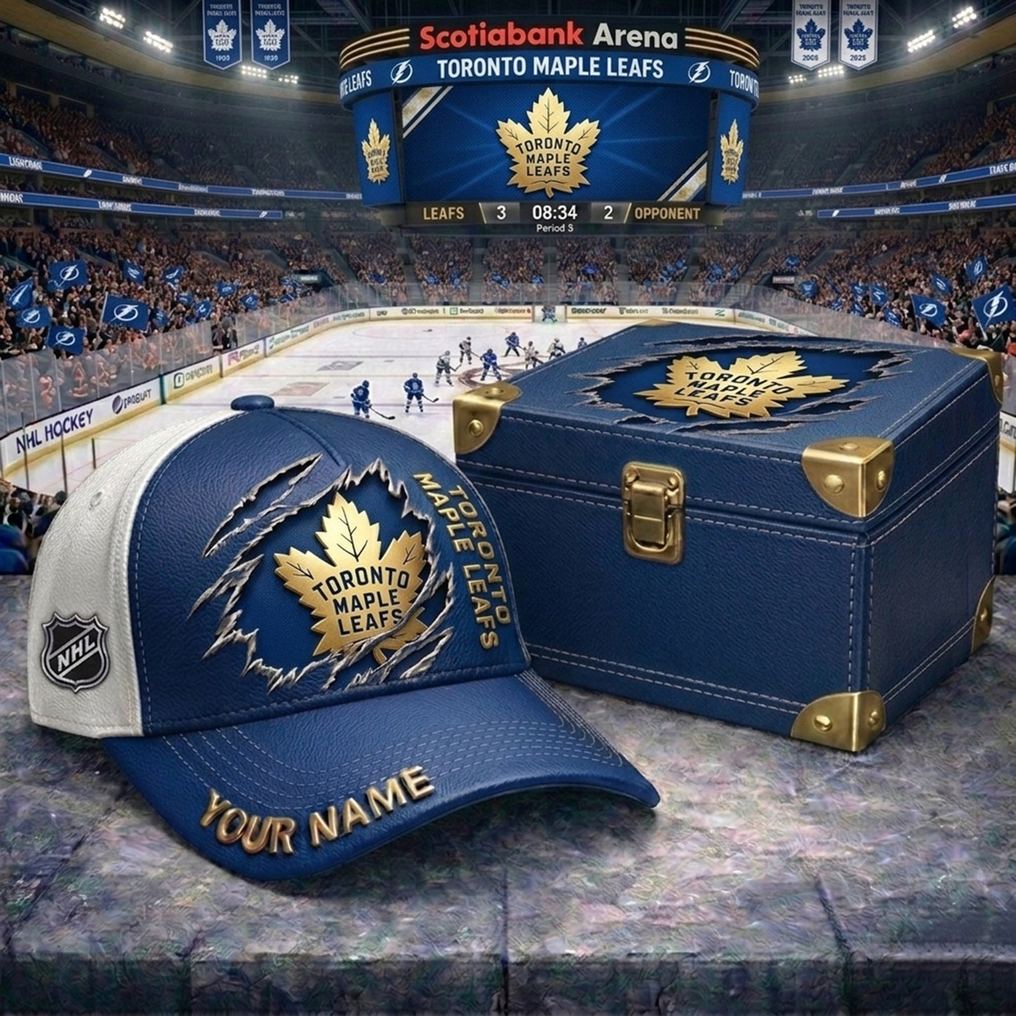PREMIUM NHL X TML CRACK CUSTOM NAME HAT NDT NHM 160426