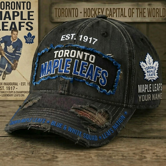PREMIUM NHL X TML Denim Washed Custom Name HAT NDT NHM 050526