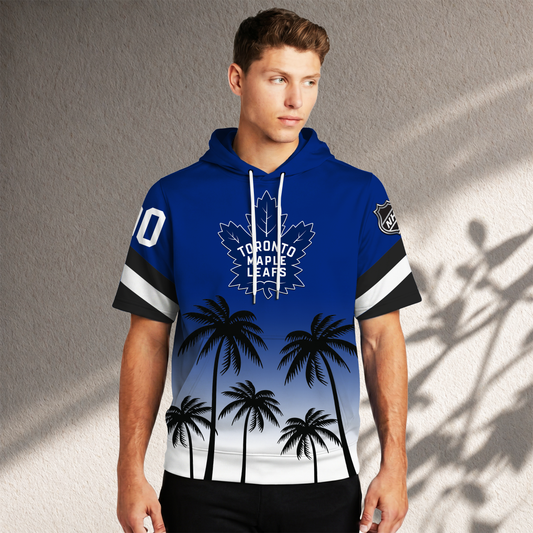 PREMIUM NHL X TML Short Sleeve Hoodie T-Shirt FOR SUMMER HOLIDAY NDT VHM 160526