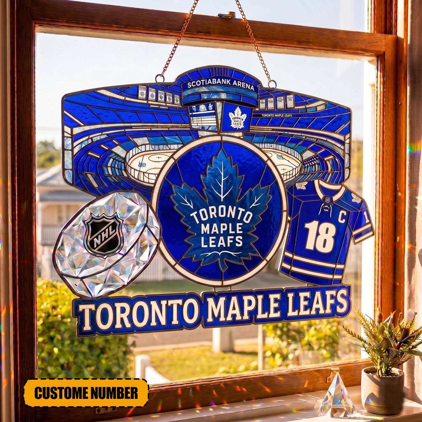 PREMIUM NHL  X TML Suncatcher Custom  Name  Limited Edition NDT VHM 240426