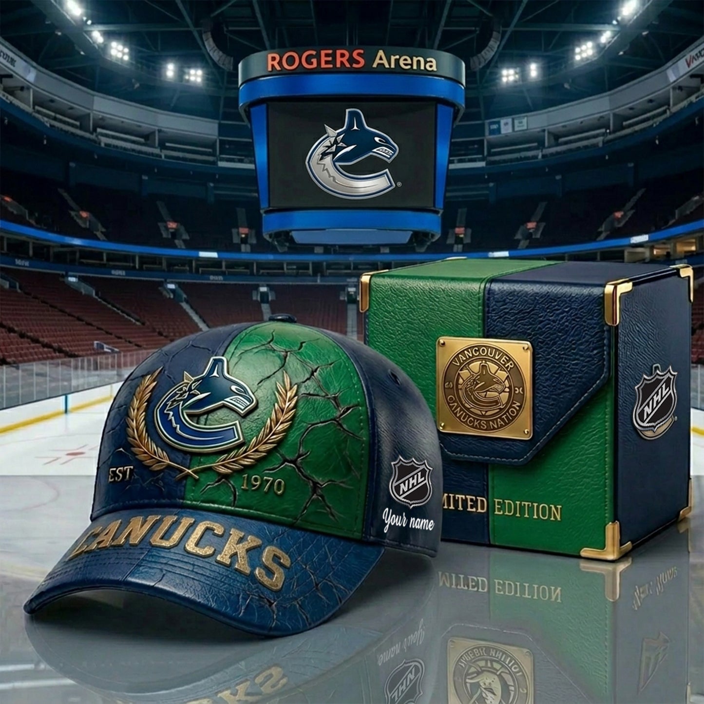 PREMIUM NHL X VC CRACK CUSTOM NAME V6 HAT NDT NHM 230426