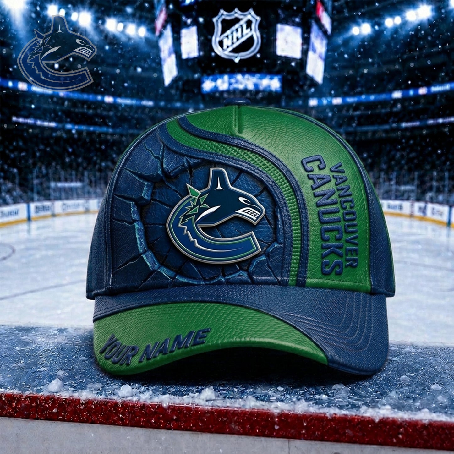 PREMIUM NHL X VC Embroidered Hockey Custom Name HAT NDT NHM 250526