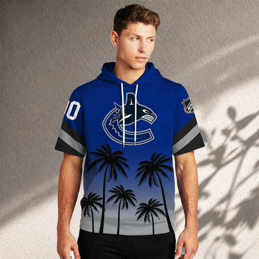 PREMIUM NHL X VC Short Sleeve Hoodie T-Shirt FOR SUMMER HOLIDAY NDT VHM 160526