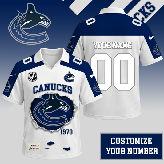 PREMIUM NHL X VC Streetwear Polo Shirt Custom Gifts For Fan NDT VHM 010626