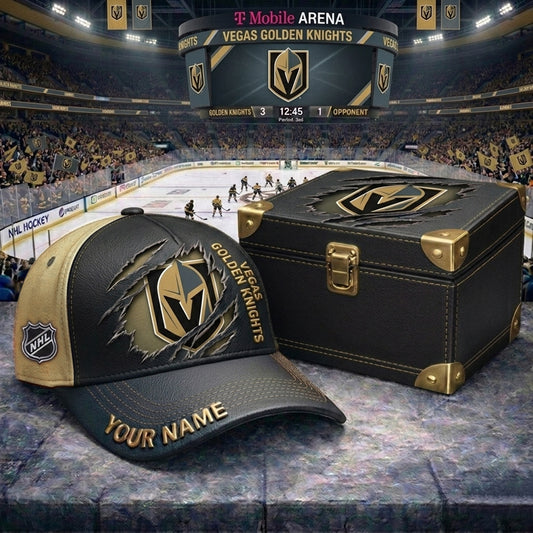 PREMIUM NHL X VGK CRACK CUSTOM NAME HAT NDT NHM 160426
