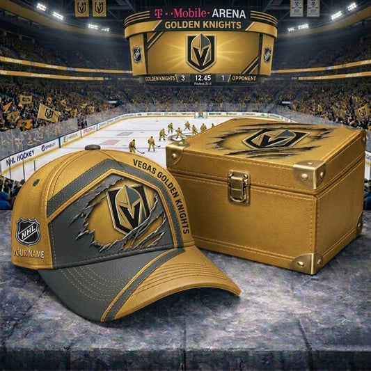 PREMIUM NHL X VGK CRACK CUSTOM NAME V3 HAT NDT NHM 170426
