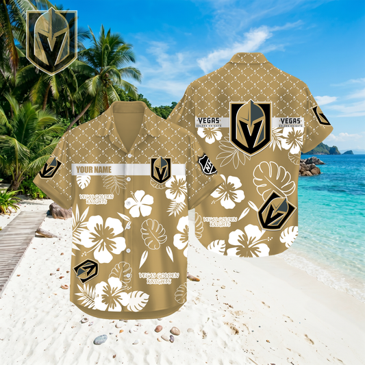 PREMIUM NHL X VGK Hawaiian Shirt Custom Name For Summer Holiday NDT VHM 270426