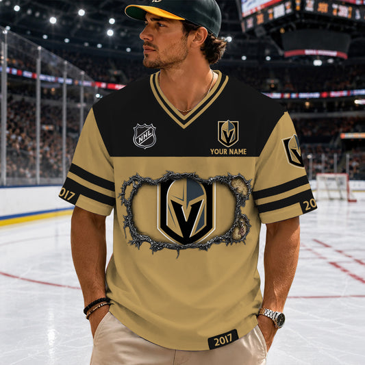 PREMIUM NHL X VGK Streetwear V-neck Shirt Custom Gifts For Fan NDT NHM 290526