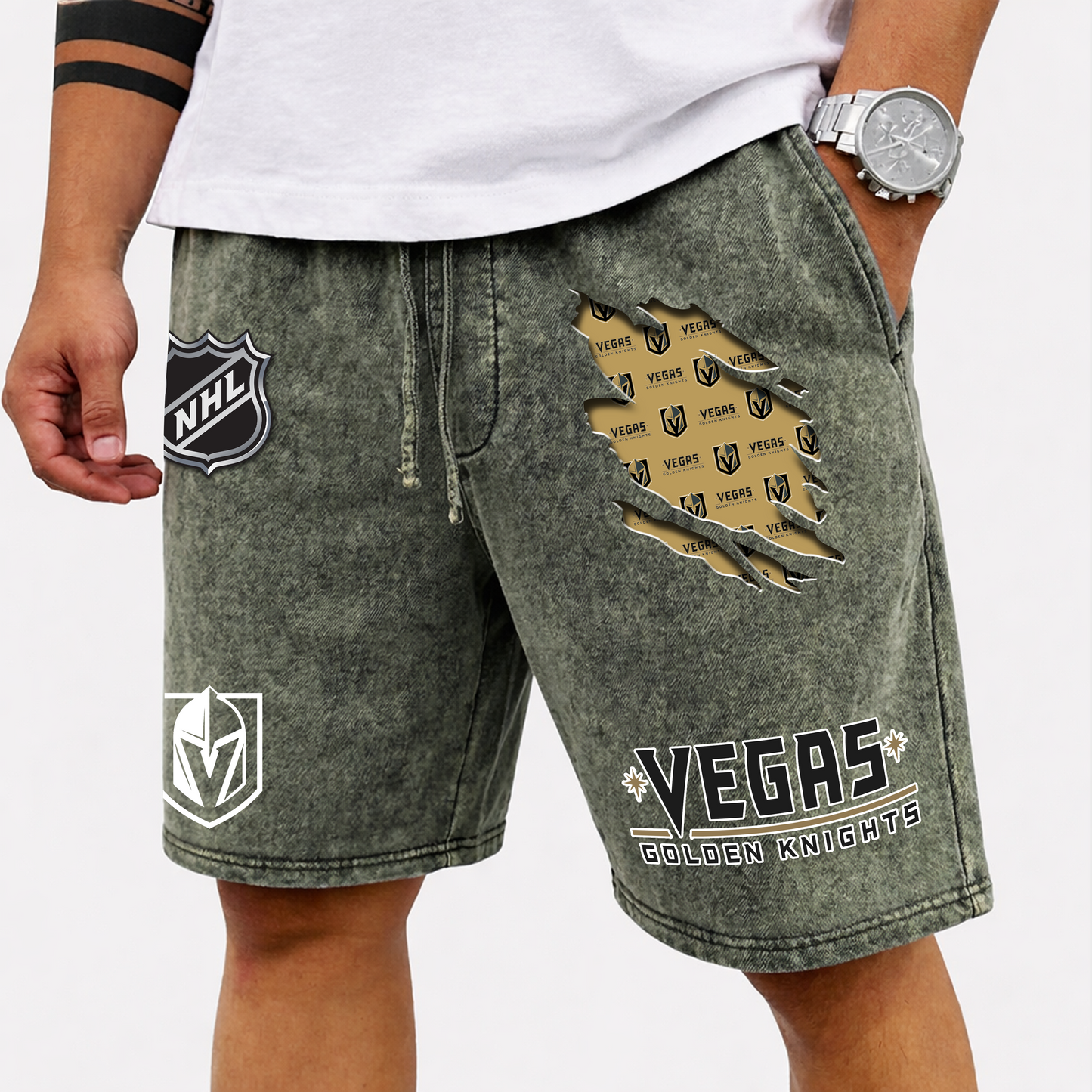 PREMIUM NHL X VGK WASH SHORT FOR SUMMERS HOLIDAY V2 NDT VHM 080426