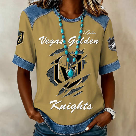 PREMIUM NHL X VGK Women Retro T Shirt Custom Name Limited Edition NDT VHM 190526
