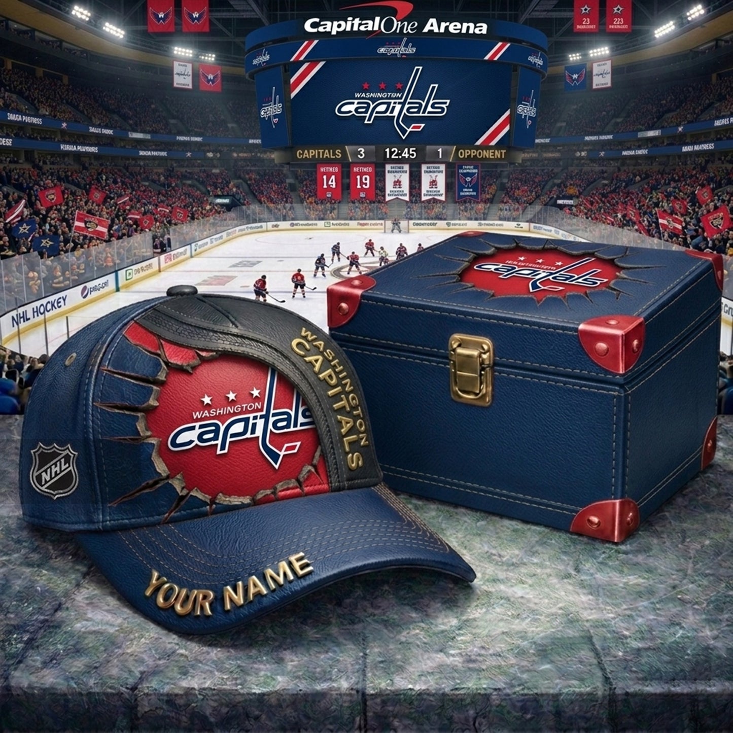 PREMIUM NHL X WC CRACK CUSTOM NAME HAT NDT NHM 140426