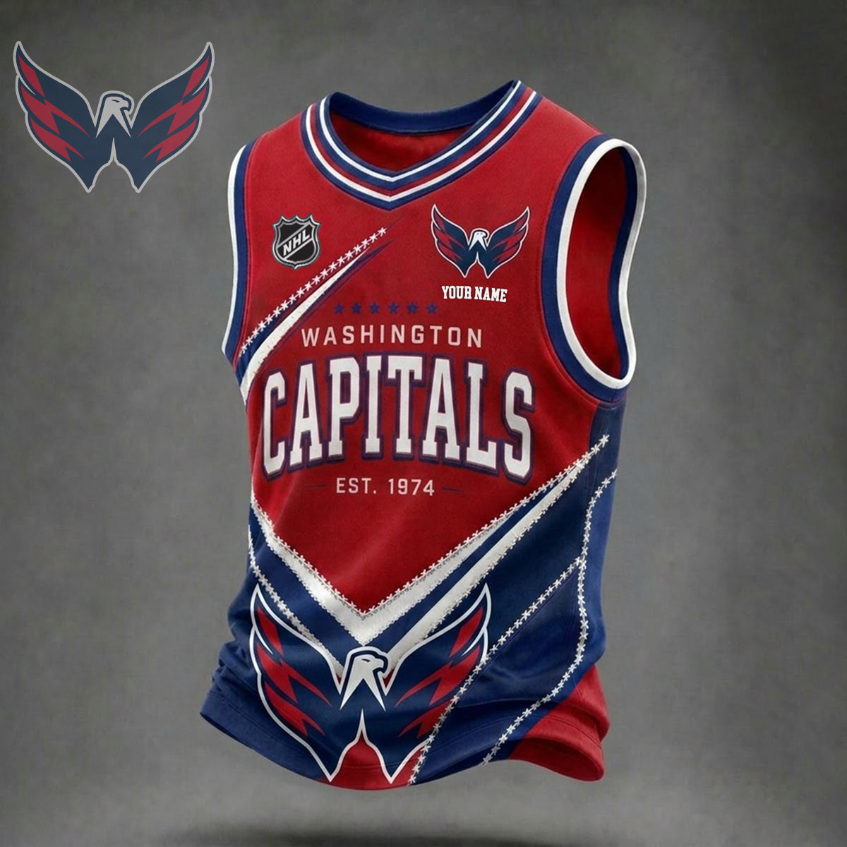 PREMIUM NHL X WC Game Day V-Neck Tank Top Custome Shirt NDT NHM 060626
