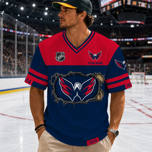 PREMIUM NHL X WC Streetwear V-neck Shirt Custom Gifts For Fan NDT NHM 290526