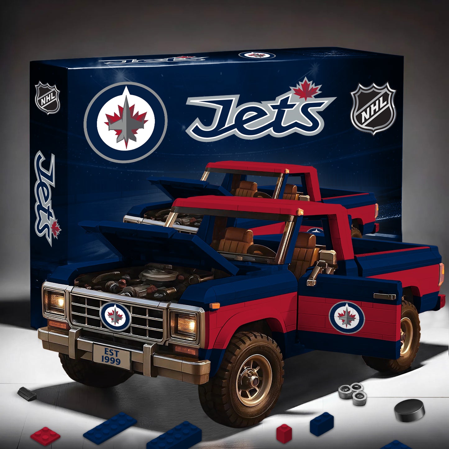 PREMIUM NHL X WJ Elite Craft Ford F150 3D Build Your Own Toy NDT NHM 180426