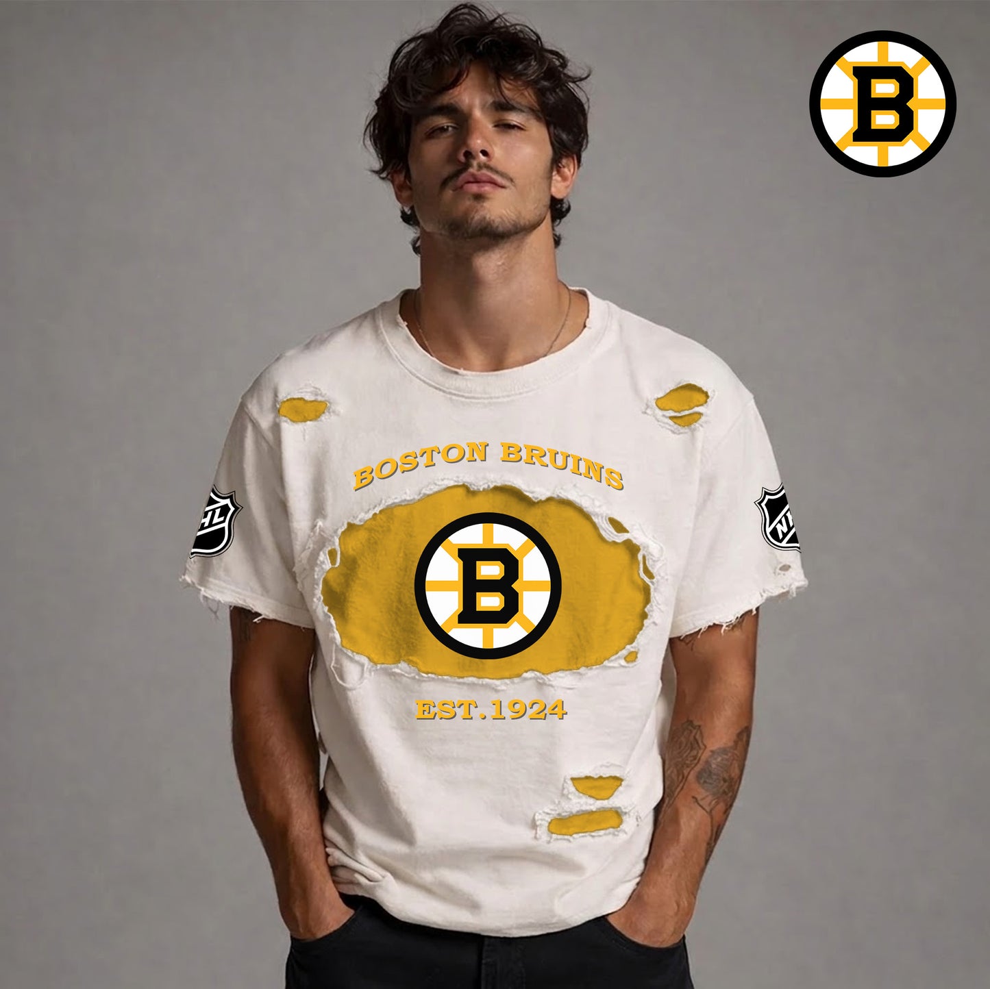 PREMIUM NHL  x BB RETRO WASH SHIRT NDT NTN 080426