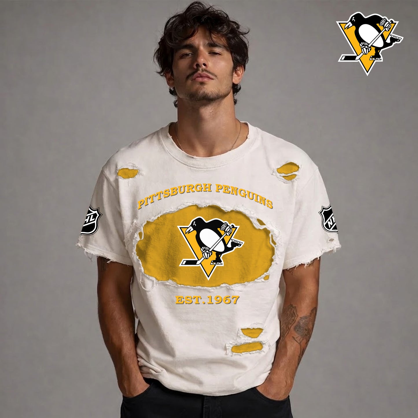 PREMIUM NHL  x PP RETRO WASH SHIRT NDT NTN 080426