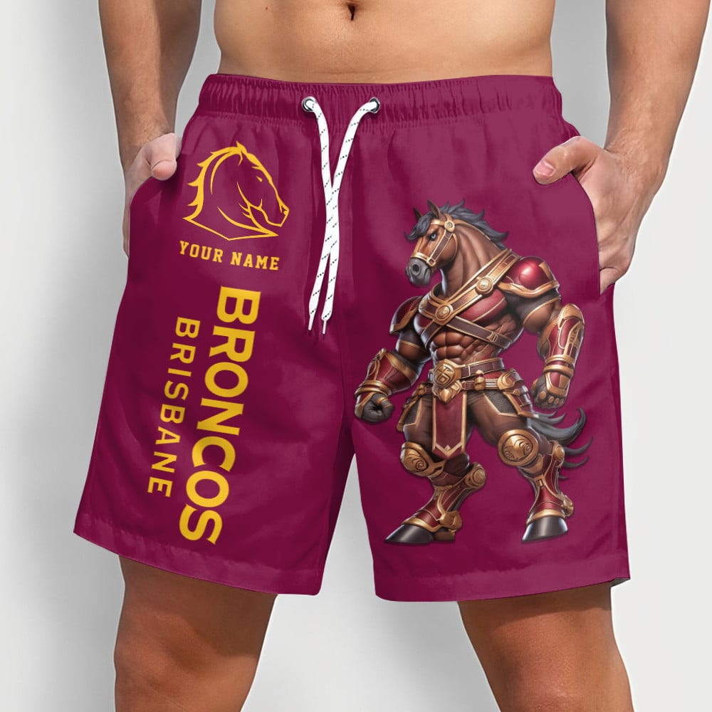 PREMIUM NRL  X BB Sport Style Mascot Men Short Pants Custom NAME NDT NQK