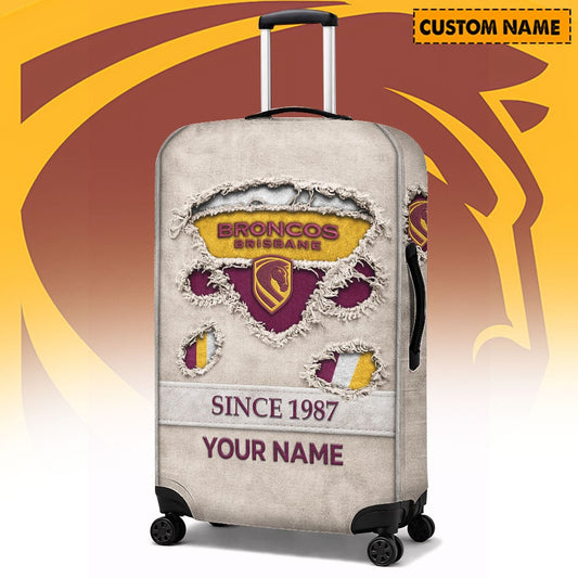 PREMIUM NRL X BB Vintage Luggage Cover Custom Name NDT LVH 310326