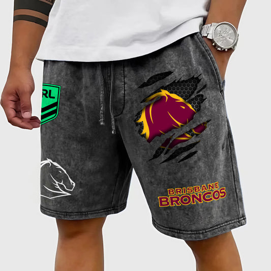 PREMIUM NRL X BB Wash Shorts FOR SUMMER HOLIDAY NDT NHM 030426