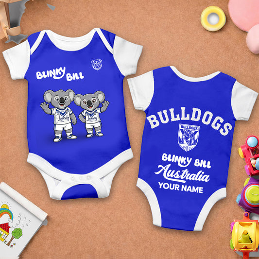 PREMIUM NRL X CB BLINKY BILL Baby Romper Custom Name For Kids NDT LVH 130426 1