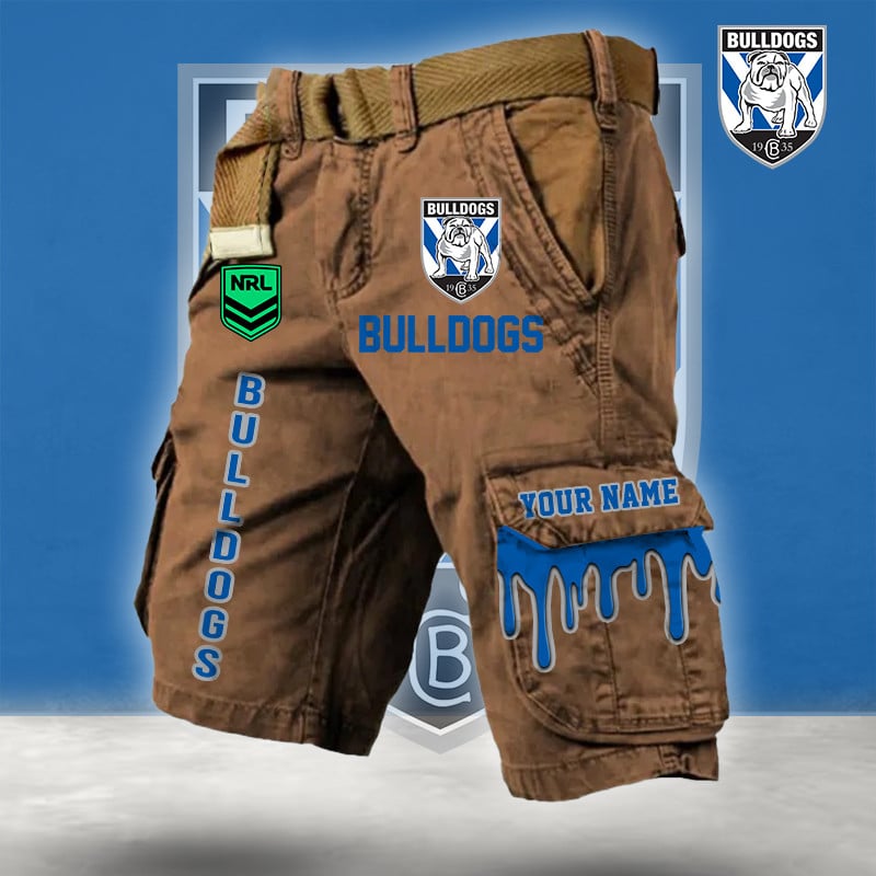 PREMIUM NRL X CB Cargo Shorts Custom Name Limited Edition NDT LVH
