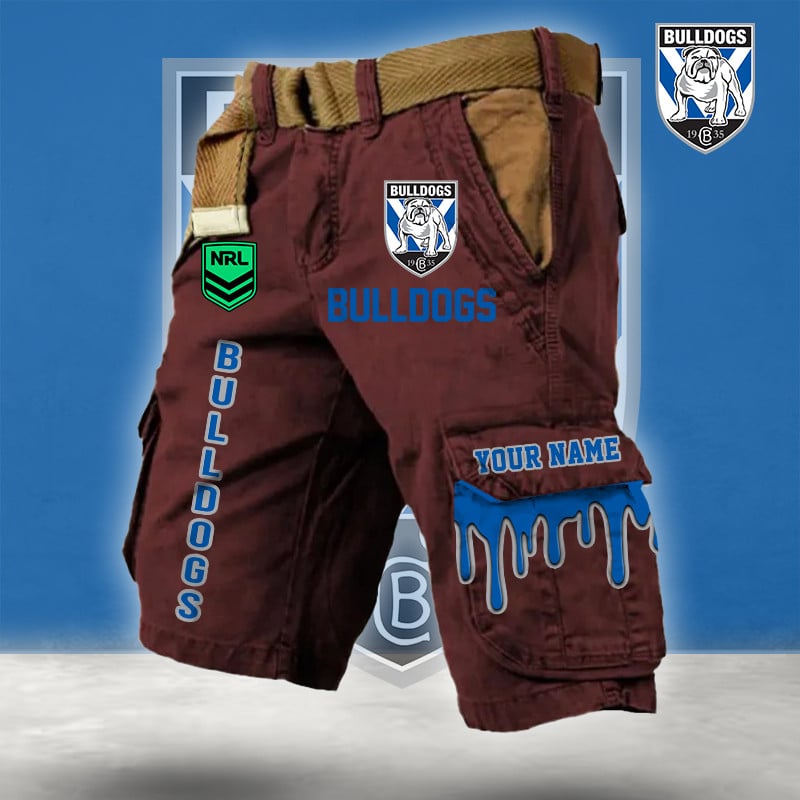 PREMIUM NRL X CB Cargo Shorts Custom Name Limited Edition NDT LVH
