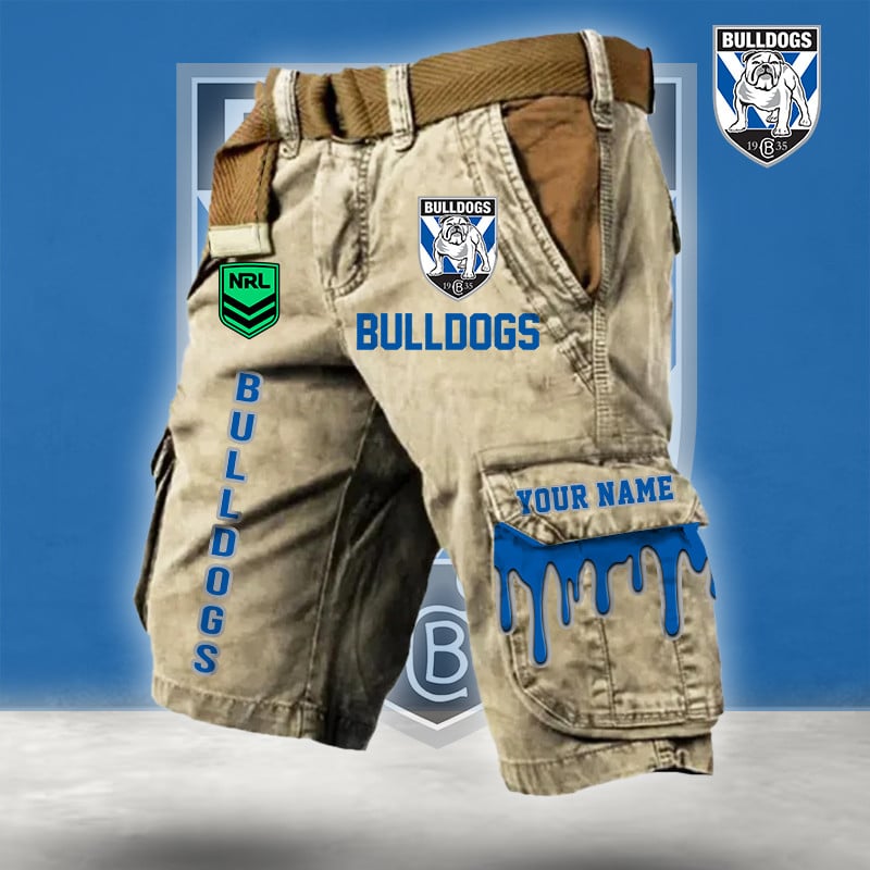 PREMIUM NRL X CB Cargo Shorts Custom Name Limited Edition NDT LVH