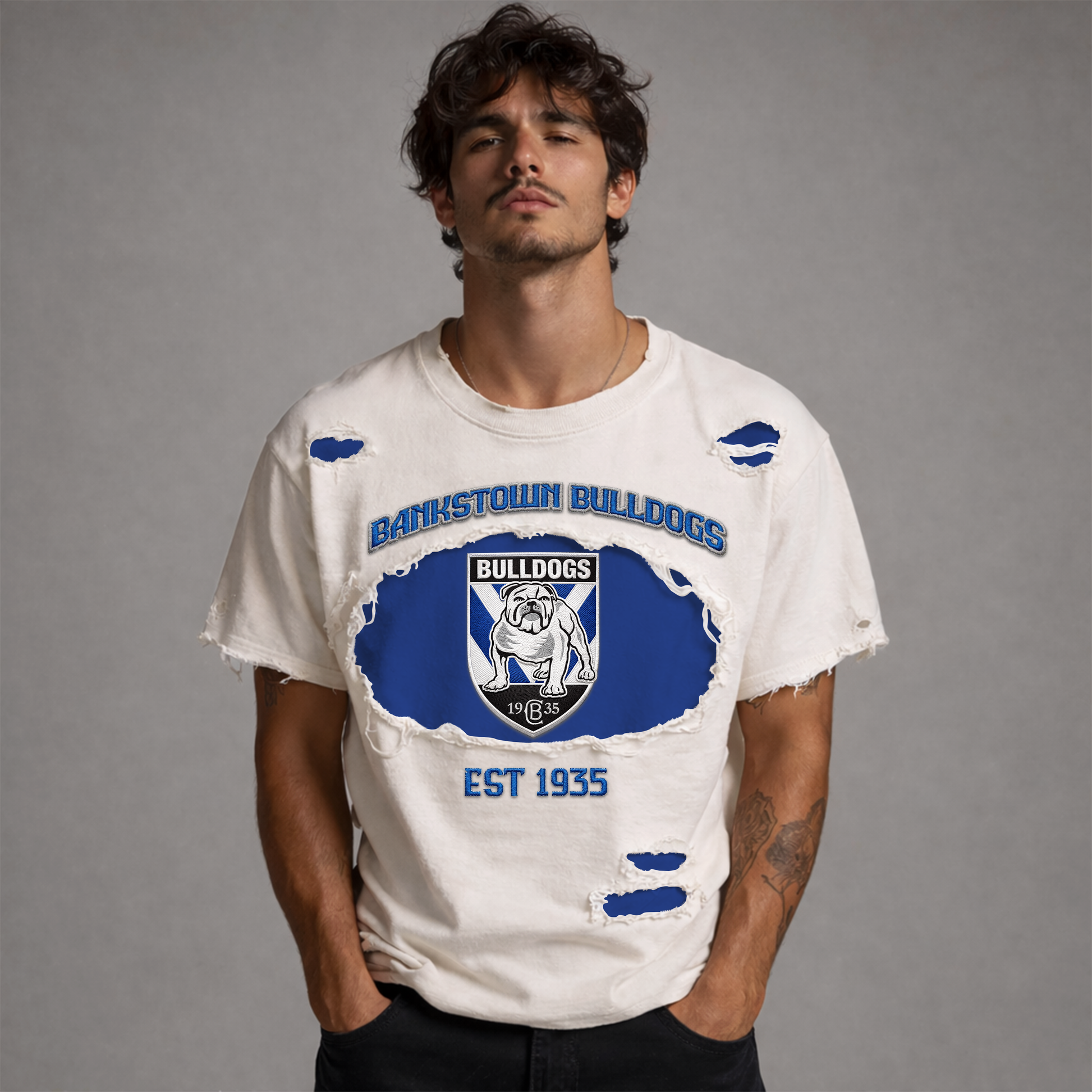PREMIUM NRL X CBB RETRO VINTAGE CLASSIC POLO SHIRT NDT VHM 040426 1