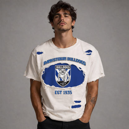 PREMIUM NRL X CBB RETRO VINTAGE CLASSIC POLO SHIRT NDT VHM 040426 1