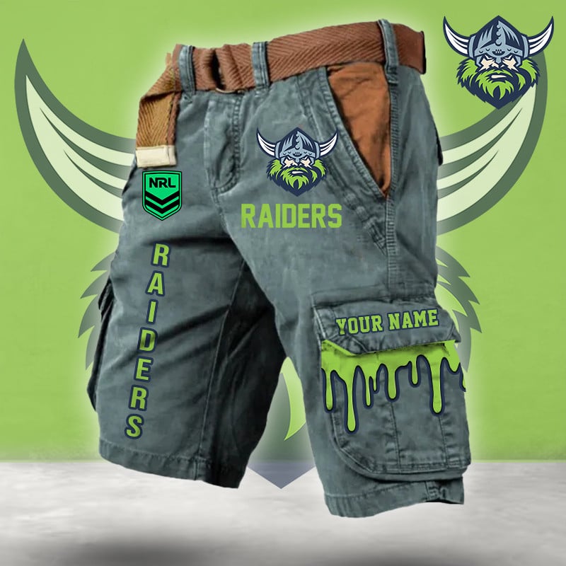 PREMIUM NRL X CR Cargo Shorts Custom Name Limited Edition NDT LVH