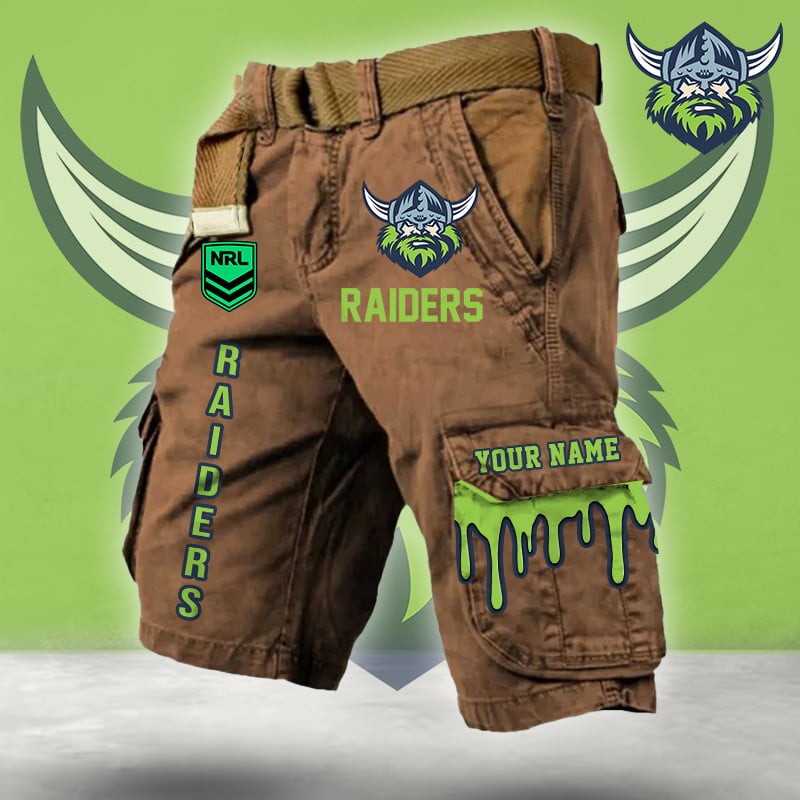 PREMIUM NRL X CR Cargo Shorts Custom Name Limited Edition NDT LVH