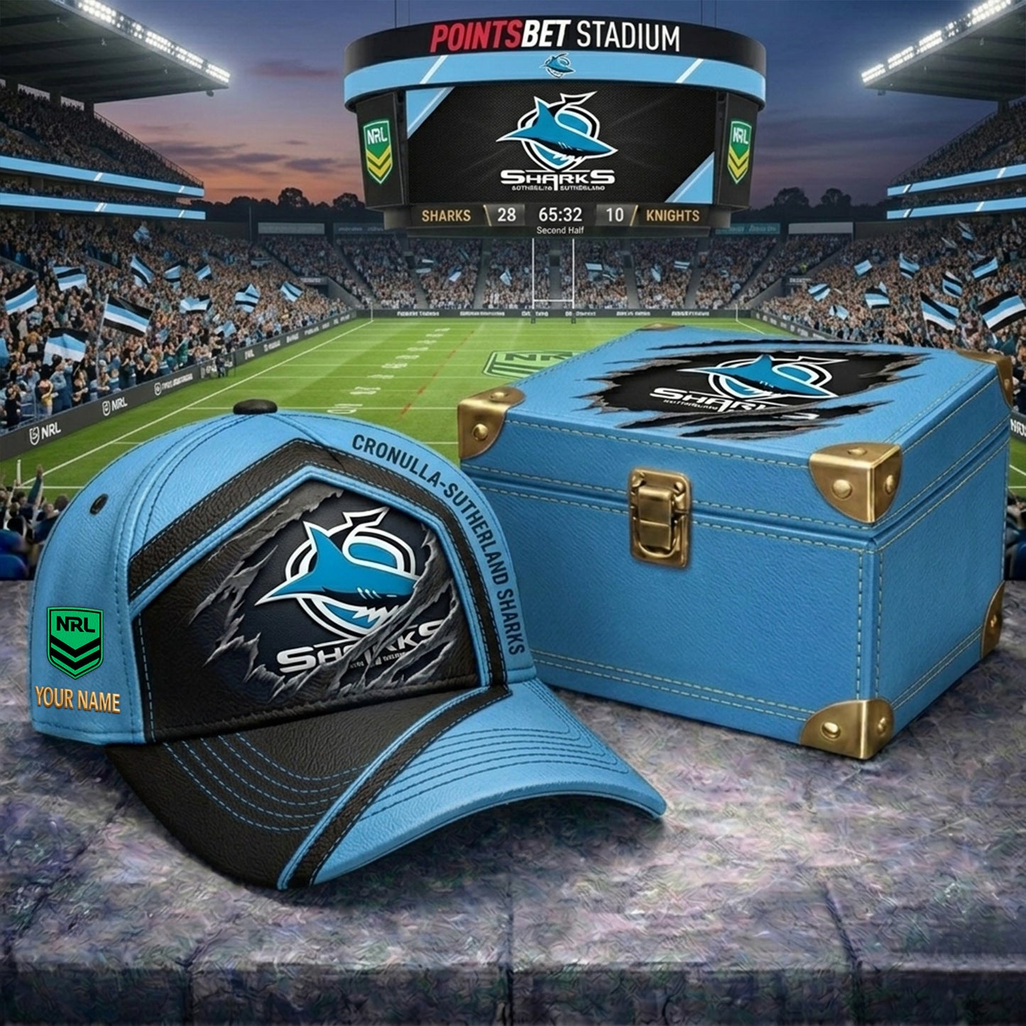 PREMIUM NRL X CSS CRACK CUSTOM NAME HAT LIMITED EDITION NDT NHM 070526