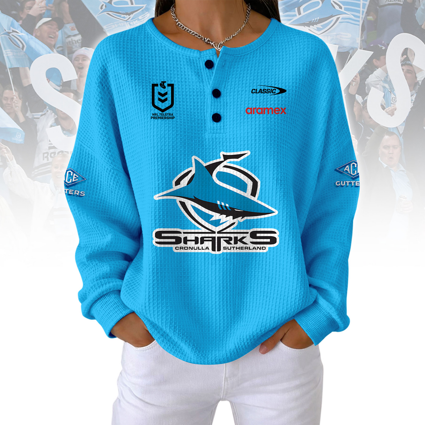 PREMIUM NRL X CSS Woman Waffle  Classic Hoodie NDT NQK 240326