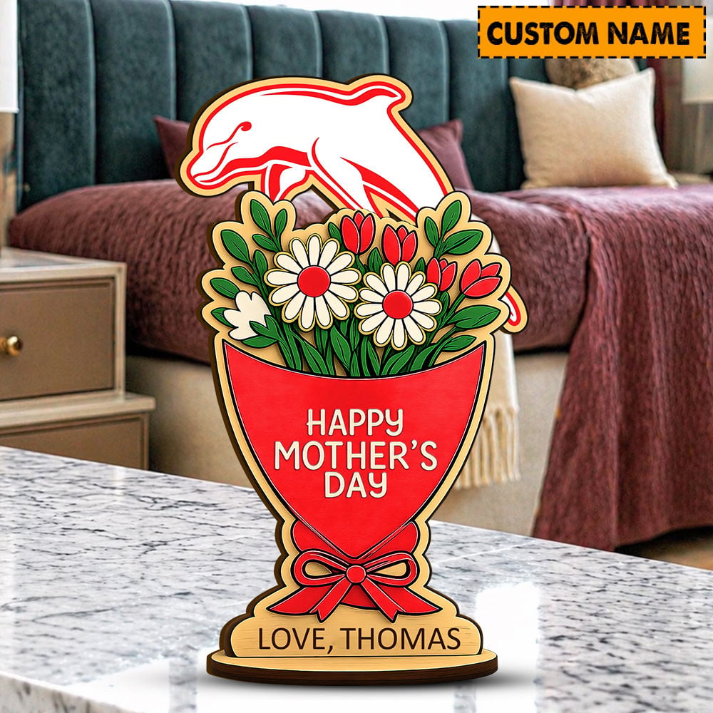 PREMIUM NRL X DOL Custom Name Happy Mother's Day Wooden Plaque Gifts For Fan NDT LVH 180426
