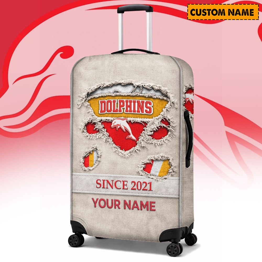 PREMIUM NRL X DOL Vintage Luggage Cover Custom Name NDT LVH 310326