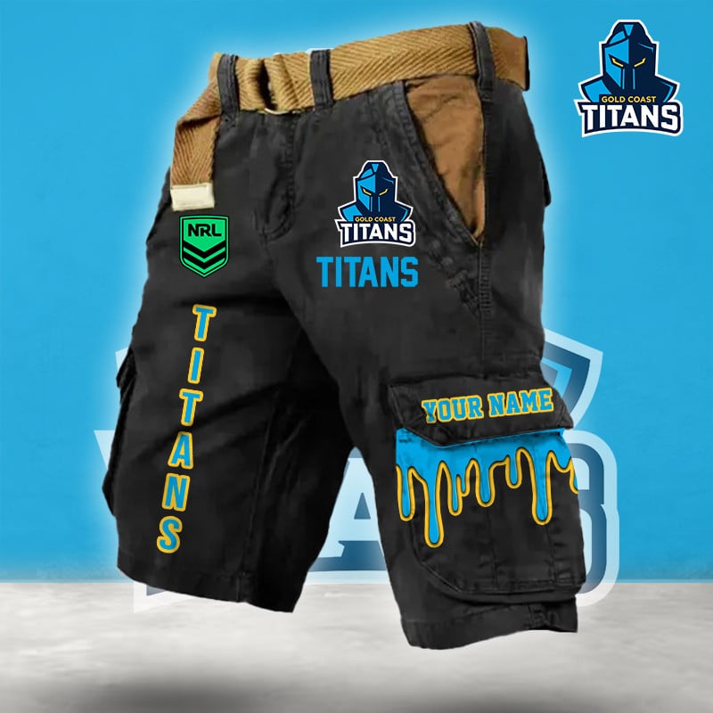 PREMIUM NRL X GCT Cargo Shorts Custom Name Limited Edition NDT LVH