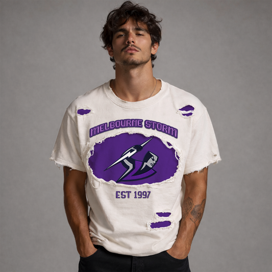 PREMIUM NRL X MS RETRO VINTAGE CLASSIC POLO SHIRT NDT VHM 040426 1