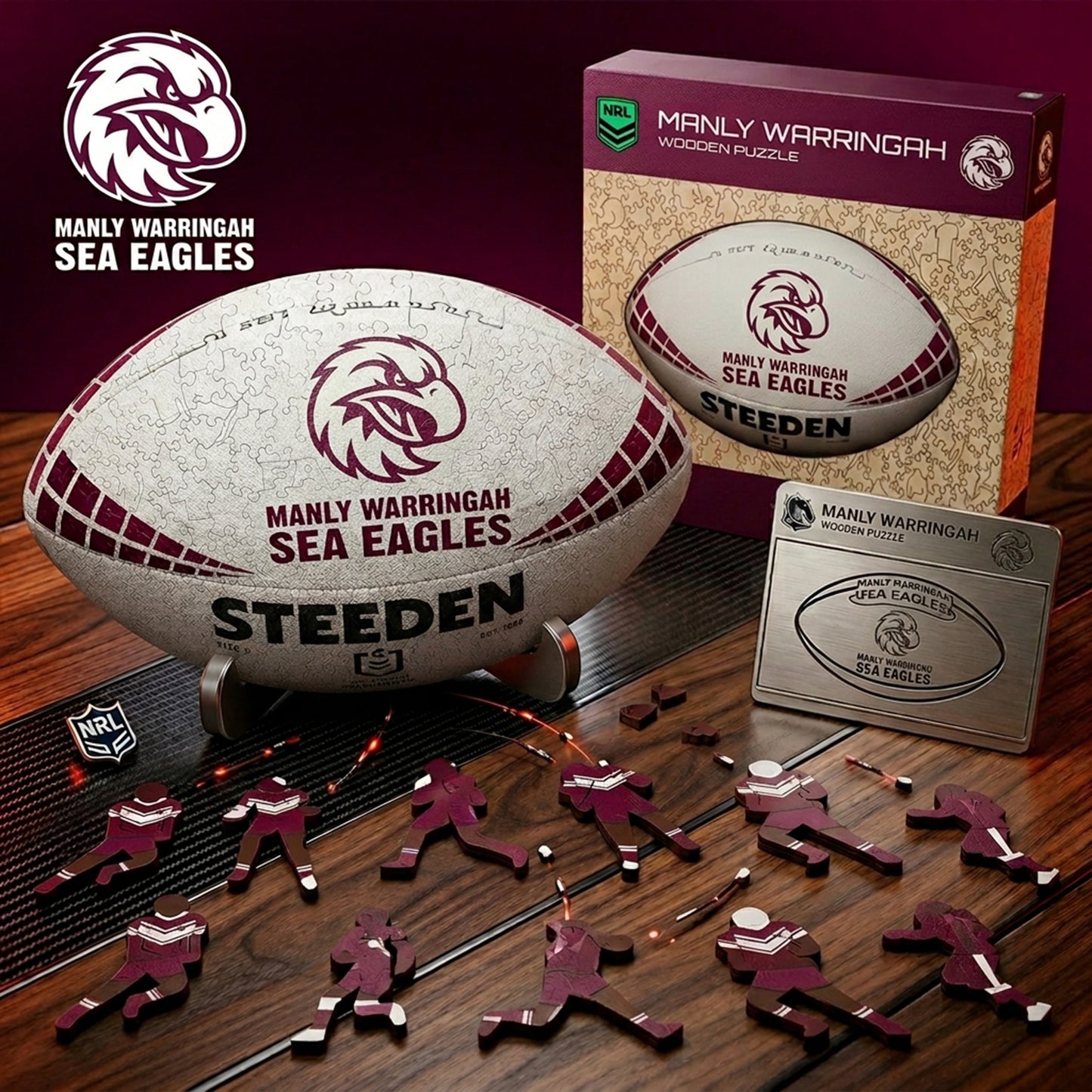 PREMIUM NRL X MWSE 3D Wooden Puzzle Gift For Fan Limited Editions NDT NHM 030626